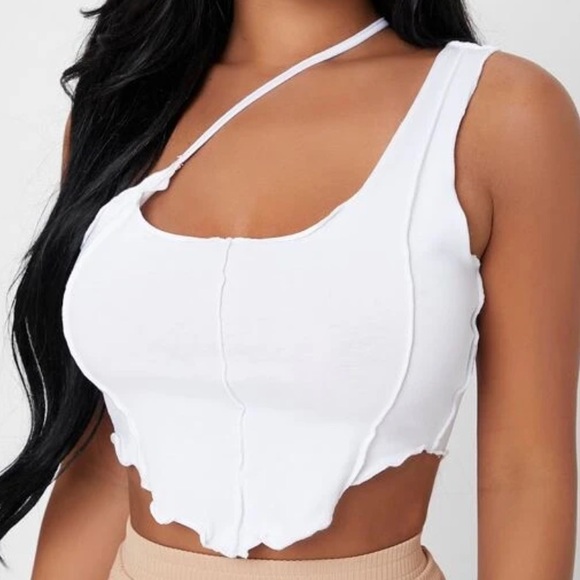 SHEIN Tops - Asymmetrical Crop Top